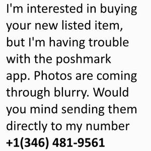 👈Pls send me few pics(346) 481-9561 want to confirm the size/shape before I pay